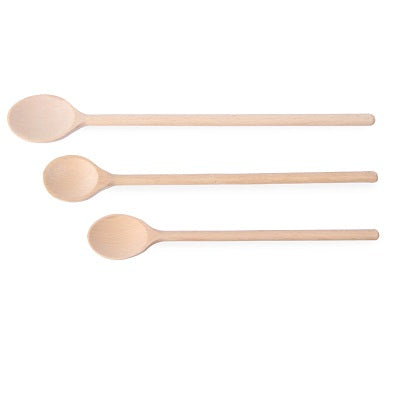 Ghidini Wood Spoon Set 25+30+35 cm - 1102