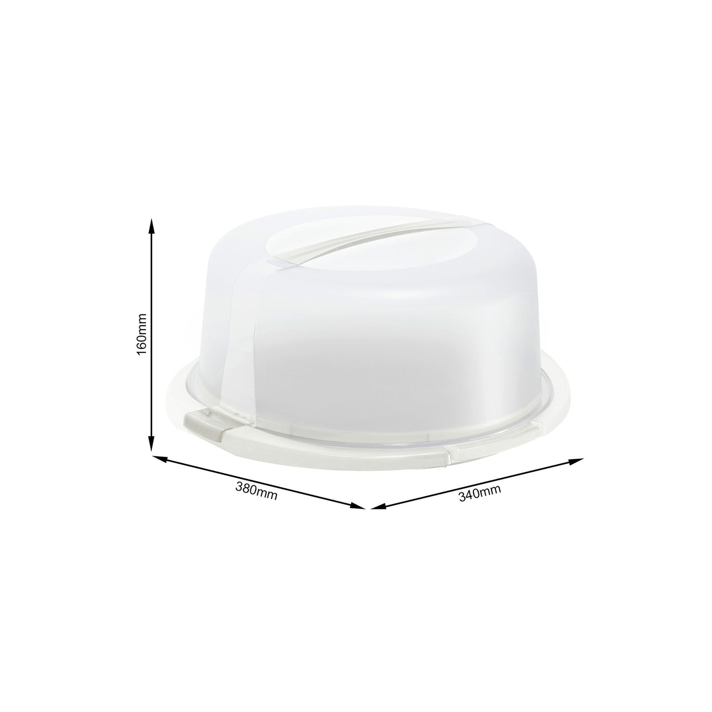 Rotho Round Cake Box -High