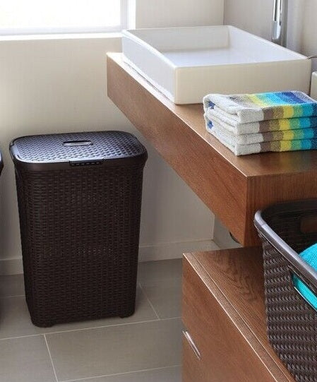 Curver Style Laundry Hamper 60 L - Dark Brown