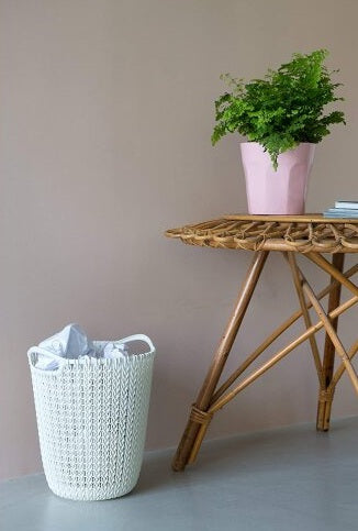 Curver Knit Paper Bin 7 L - White