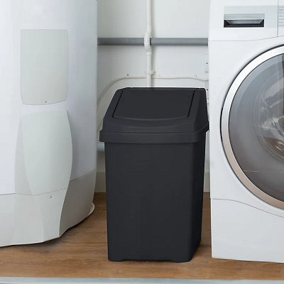 Wham Swing Bin 8 L - Black