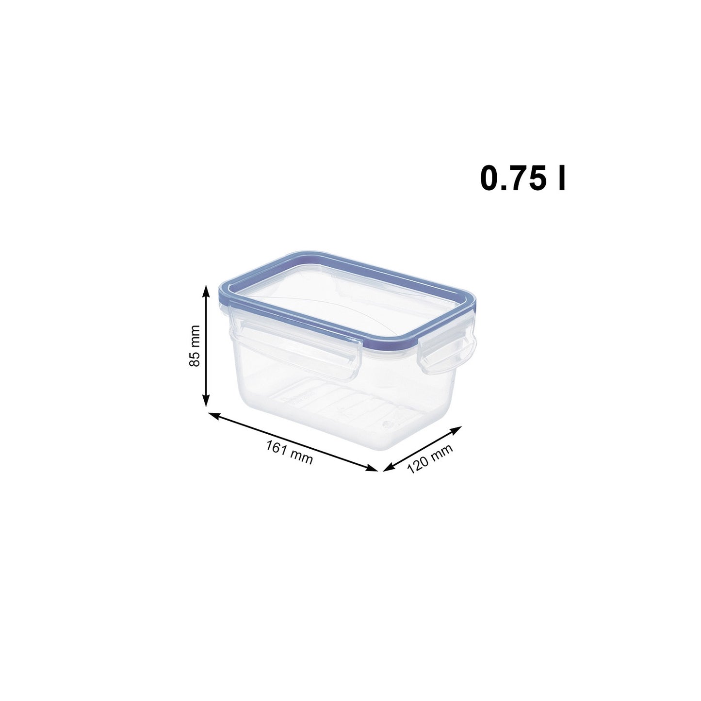 Rotho Clic and Lock Food Keeper - 0.75 L