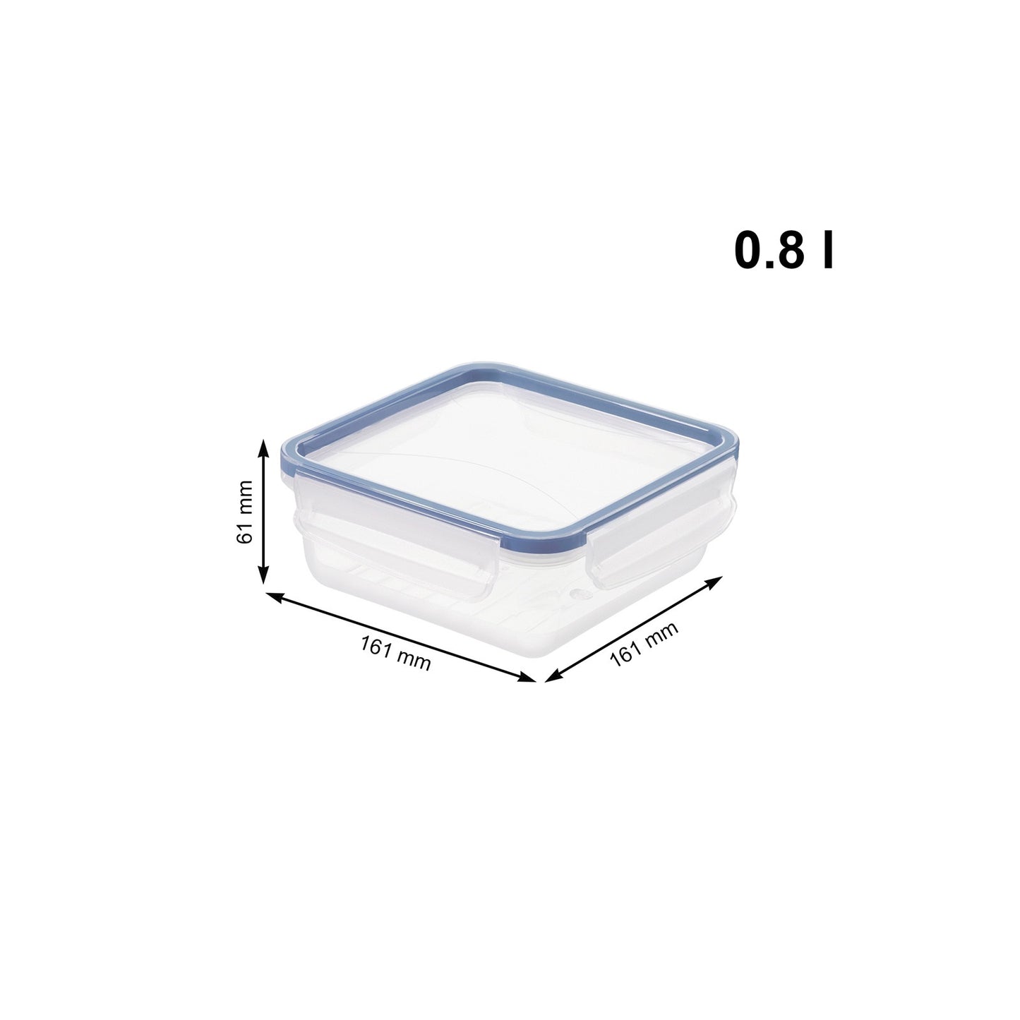 Rotho Clic and Lock Food Keeper - 0.8L