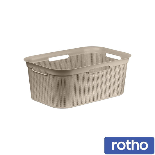 Rotho Brisen Laundry Basket - Beige-41L