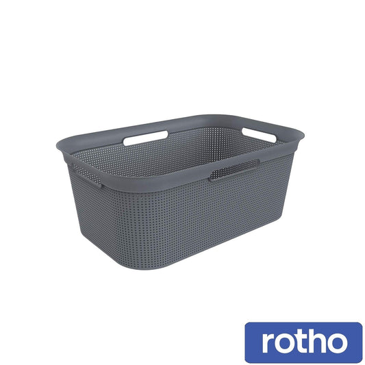 Rotho Brisen Laundry Basket - Grey-41L