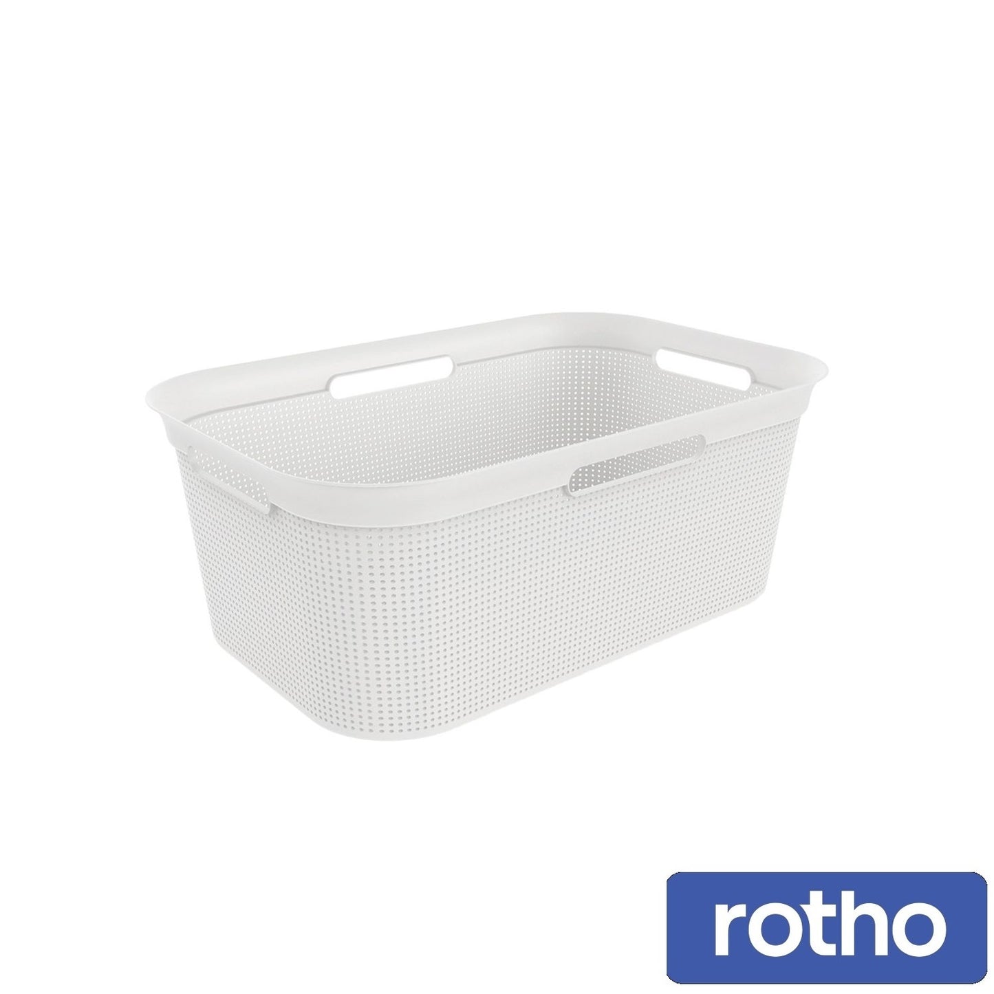 Rotho Brisen Laundry Basket -White-41L