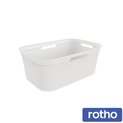 Rotho Brisen Laundry Basket -White-41L