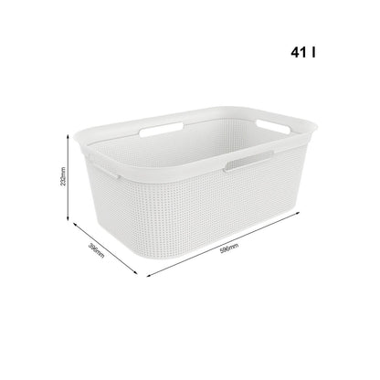 Rotho Brisen Laundry Basket -White-41L