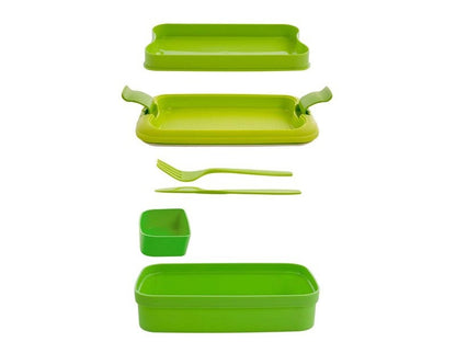 Curver Lunch & Go Bento+Cutlery - Green
