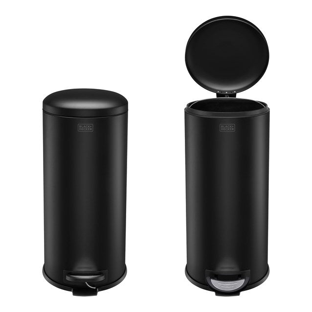 Black + Decker 30 L Bin - Black
