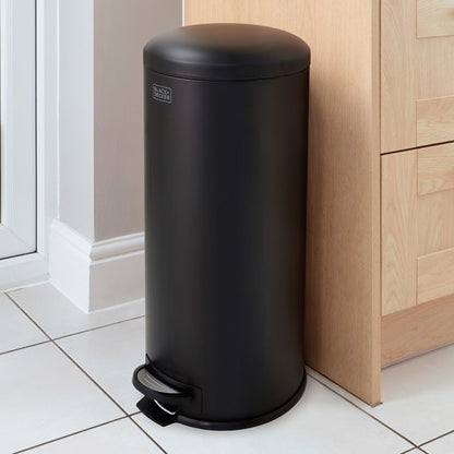 Black + Decker 30 L Bin - Black