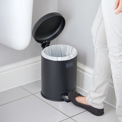 Black + Decker 5 L Dome Bin - Black
