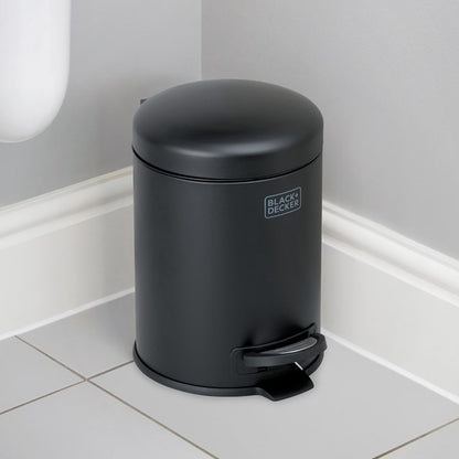 Black + Decker 5 L Dome Bin - Black