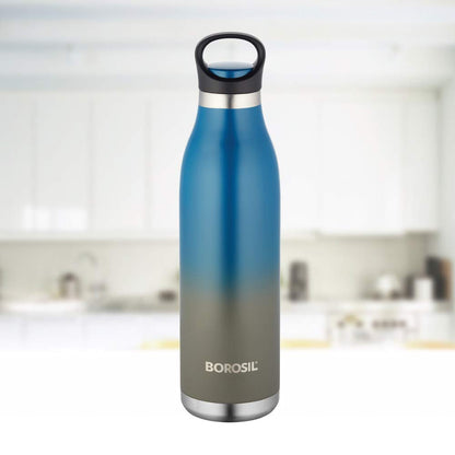 Borosil Colour Crush Blue Flask - 700 ml