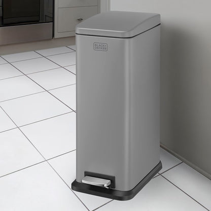 Black + Decker 20 L Bin - Grey