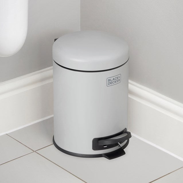 Black + Decker 5 L Dome Bin - Grey
