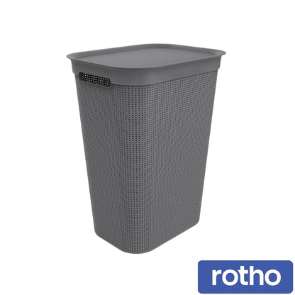 Rotho Brisen Laundry hamper -Grey -50L