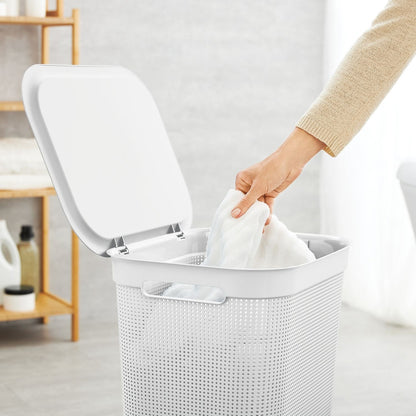 Rotho Brisen Laundry hamper -White -50L