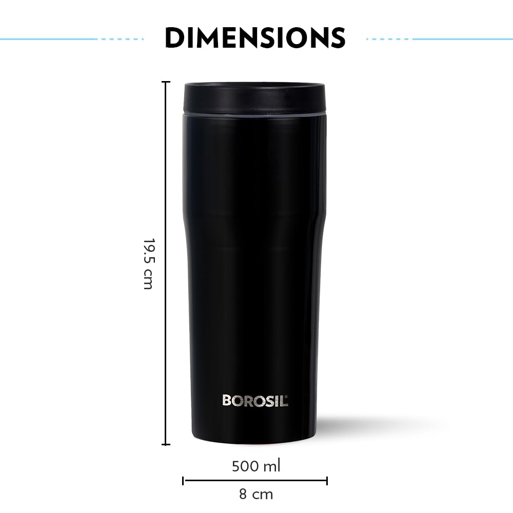 Borosil Hike Tumbler Flask - 500 ml