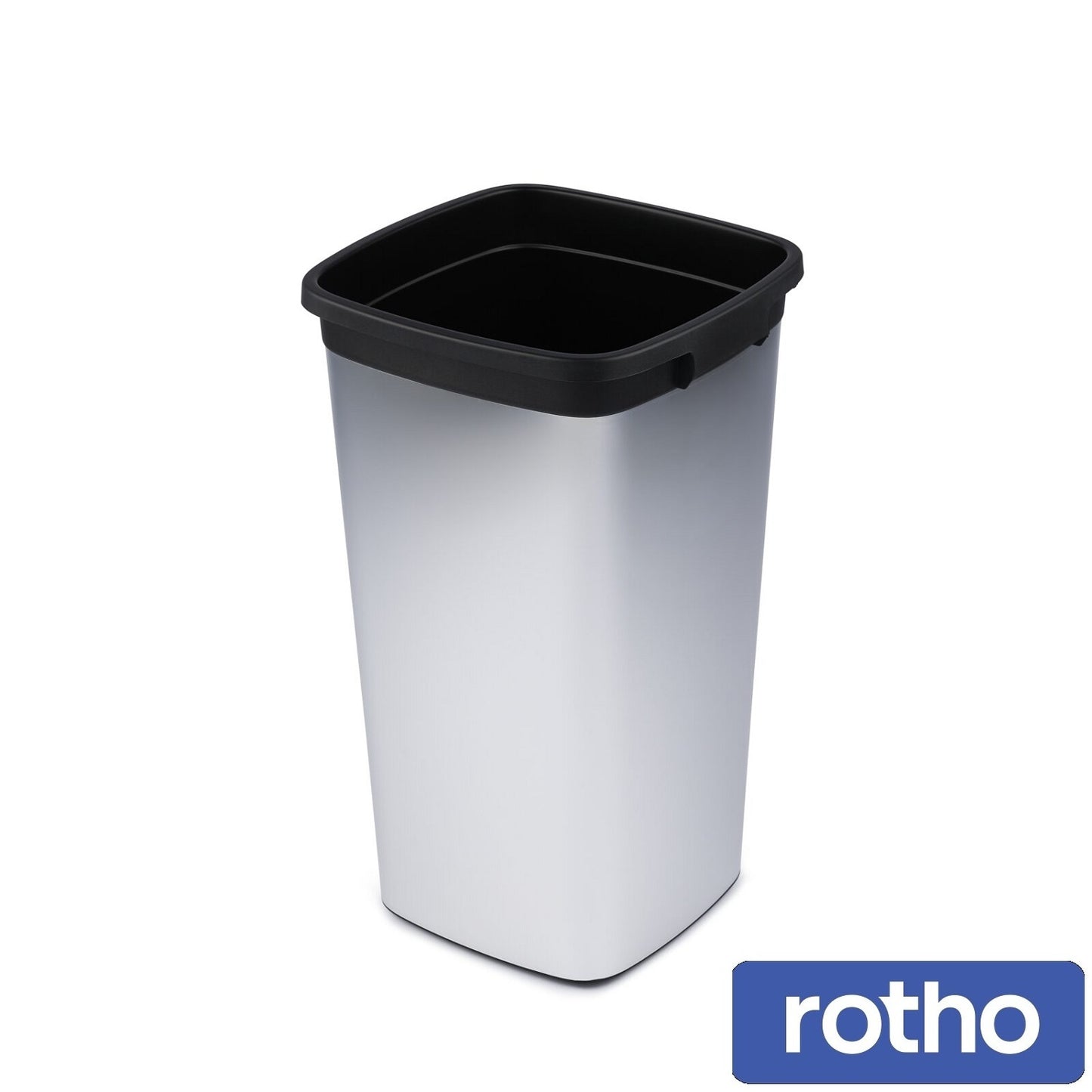 Rotho Iris square Bin-Silver-50L