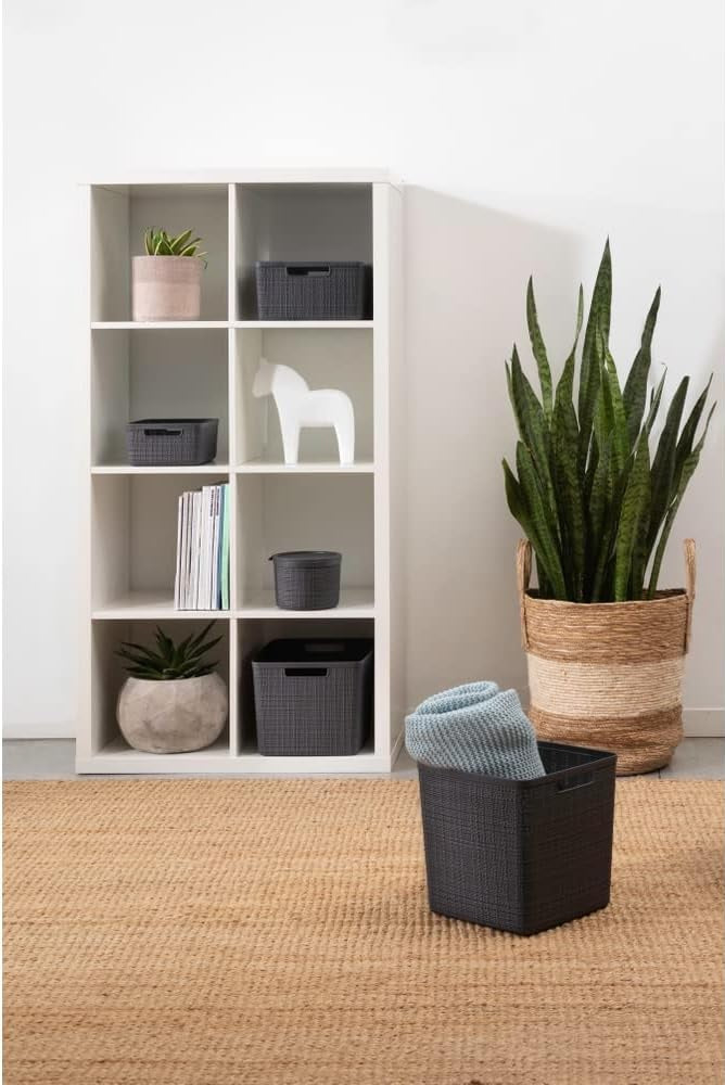 Curver Jute Basket Large - Grey