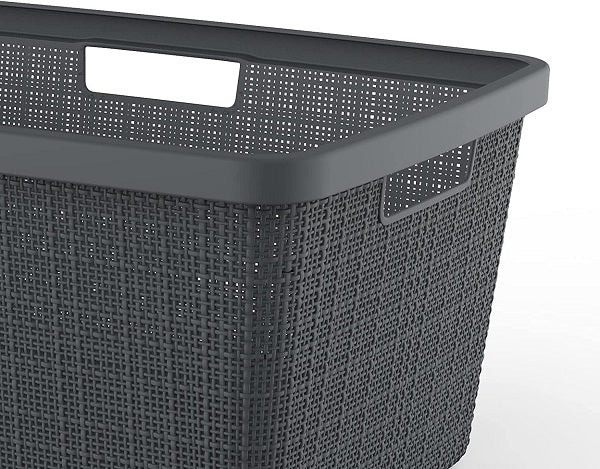 Curver Jute Laundry Basket 40 L - Grey