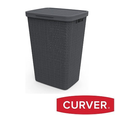Curver Jute Laundry Hamper 58 L - Grey