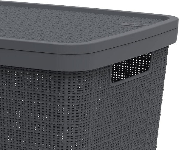 Curver Jute Laundry Hamper 58 L - Grey