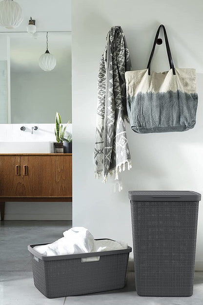 Curver Jute Laundry Hamper 58 L - Grey