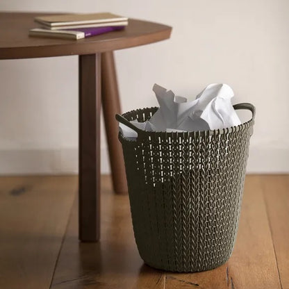 Curver Knit Paper Bin 7 L - Brown
