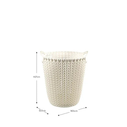 Curver Knit Paper Bin 7 L - White