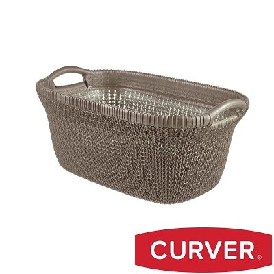 Curver Knit Laundry Basket 40 L - Brown