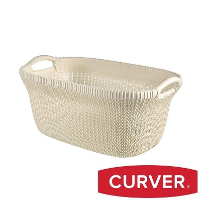 Curver Knit Laundry Basket 40 L - White