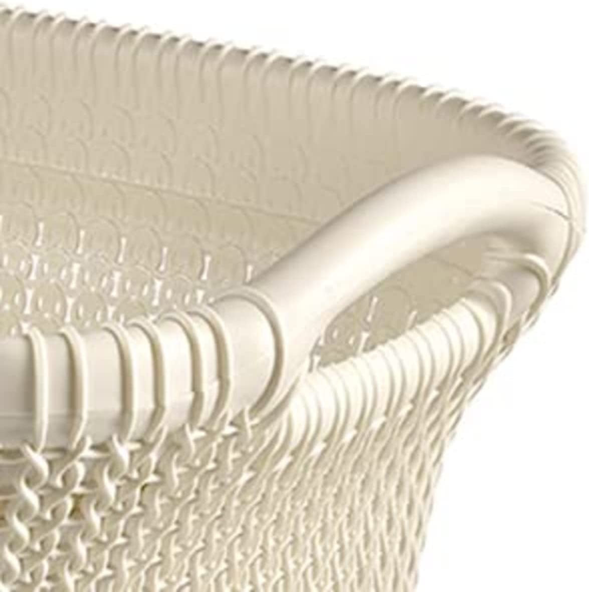 Curver Knit Laundry Basket 40 L - White