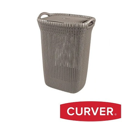 Curver Knit Laundry Hamper 57 L - Brown