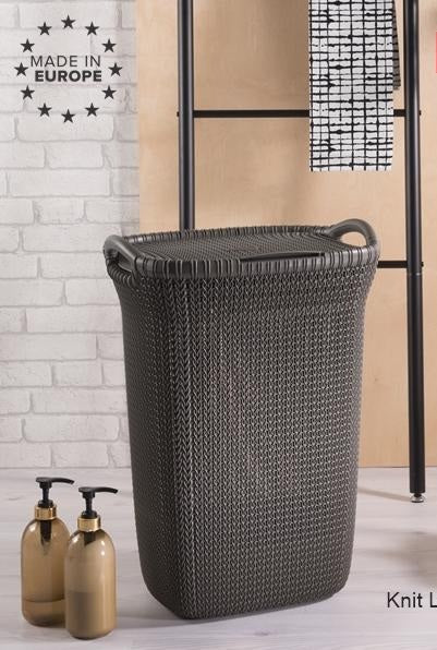 Curver Knit Laundry Hamper 57 L - Brown