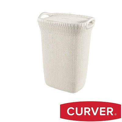 Curver Knit Laundry Hamper 57 L - White