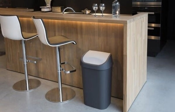 Curver Mistral Swing Bin 50 L - Dark Grey