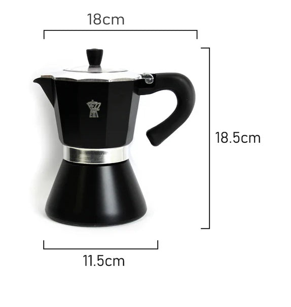 Pezzetti Bellexpress Coffee Maker 6 Cups - Black