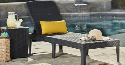 Allibert Jaipur Sunlounger - Grey