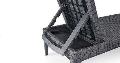 Allibert Jaipur Sunlounger - Grey