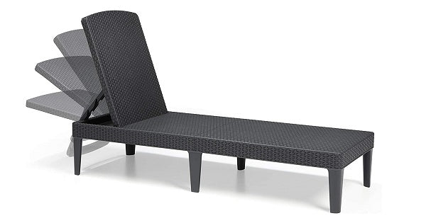 Allibert Jaipur Sunlounger - Grey