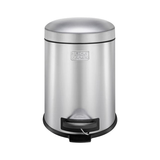 Black + Decker 5 L Dome Bin - Stainless Steel