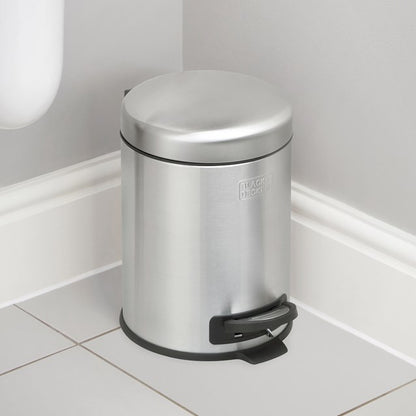 Black + Decker 5 L Dome Bin - Stainless Steel