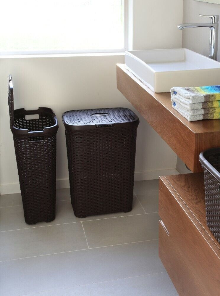 Curver Style Laundry Hamper 40 L - Dark Brown