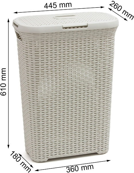 Curver Style Laundry Hamper 40 L - White