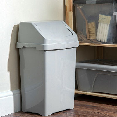 Wham Swing Bin 50 L - Silver