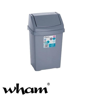 Wham Swing Bin 8 L - Silver