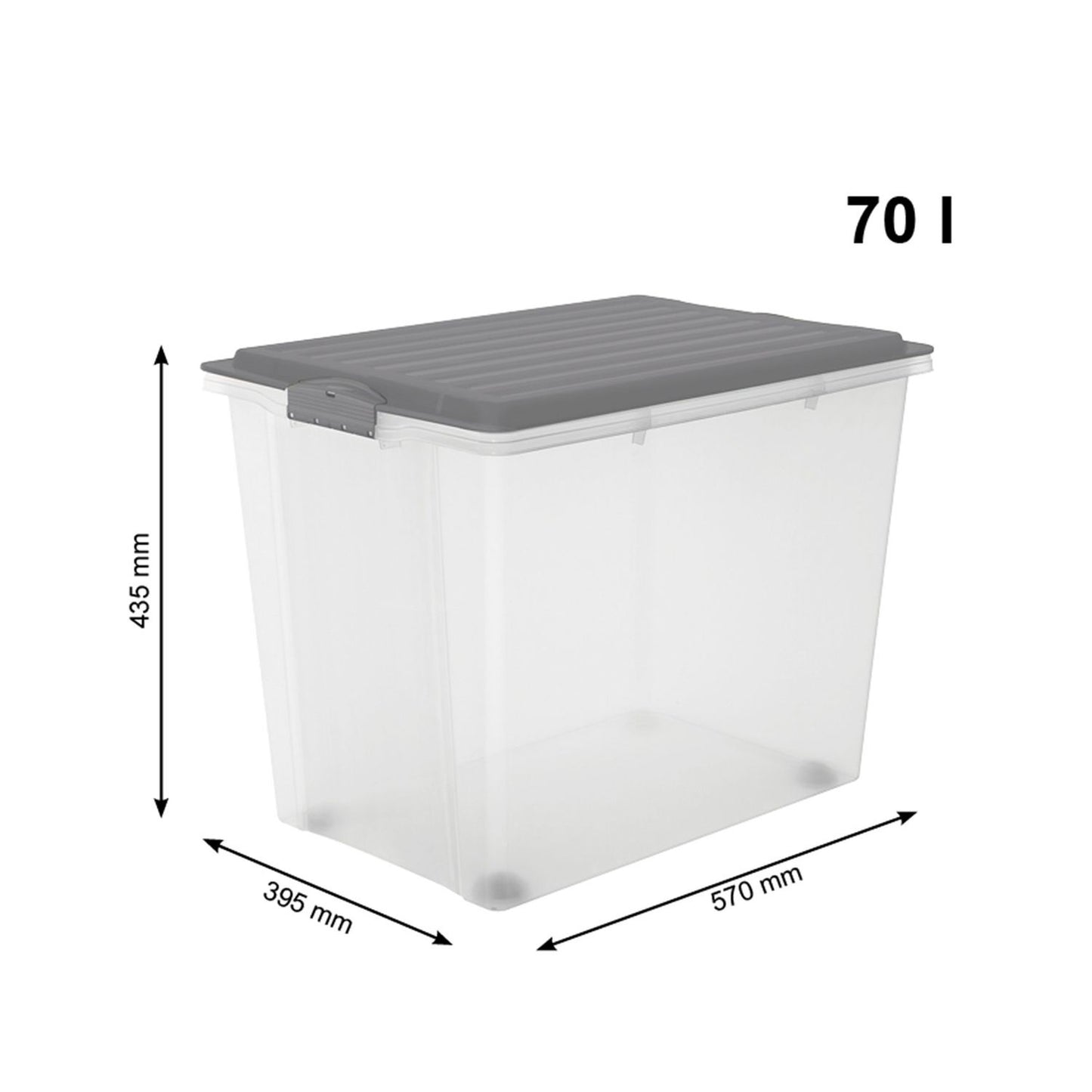 Rotho Compact Storage Box - 70 L