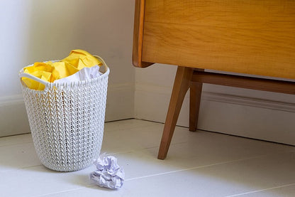 Curver Knit Paper Bin 7 L - White